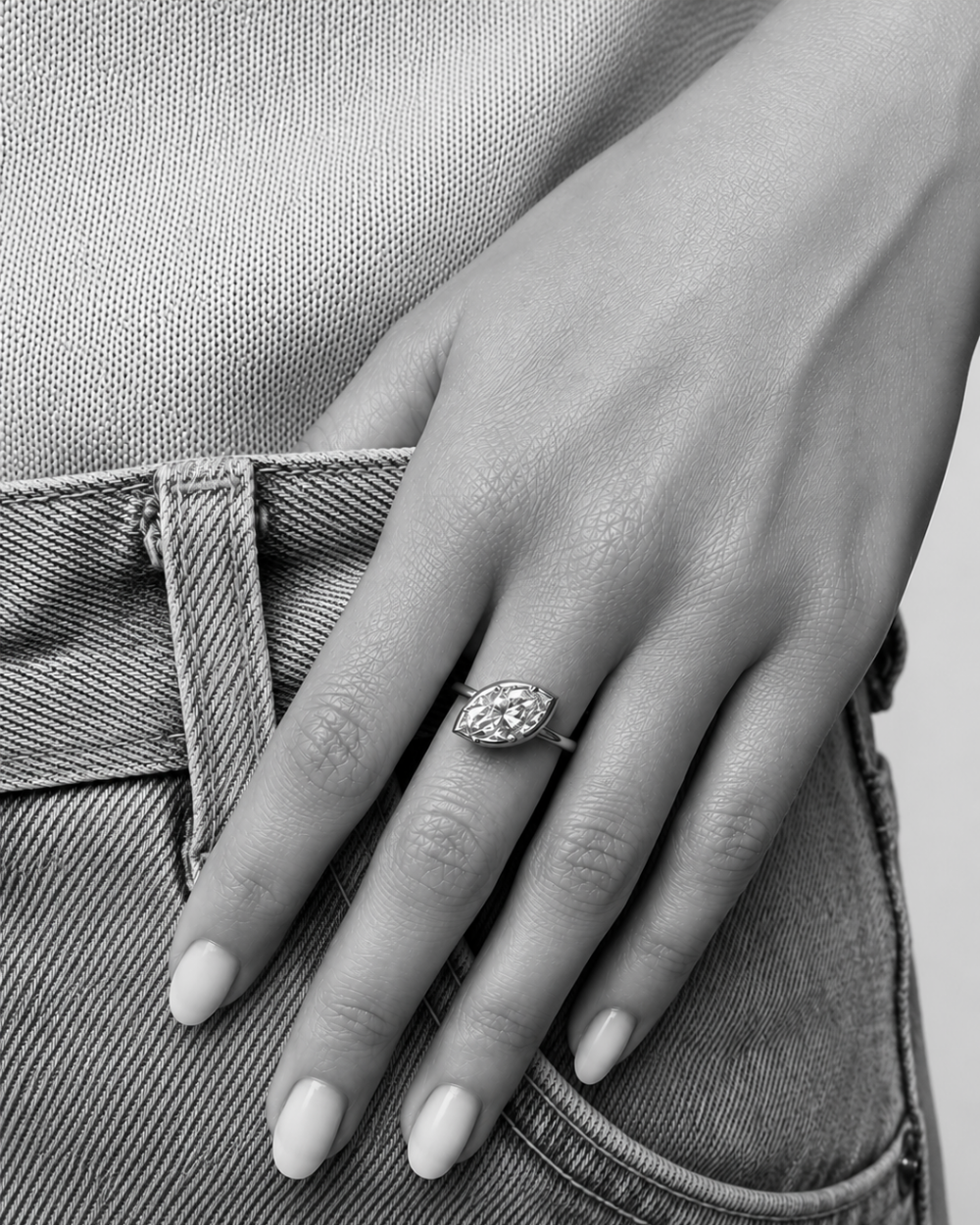 Bague TRACE Marquise