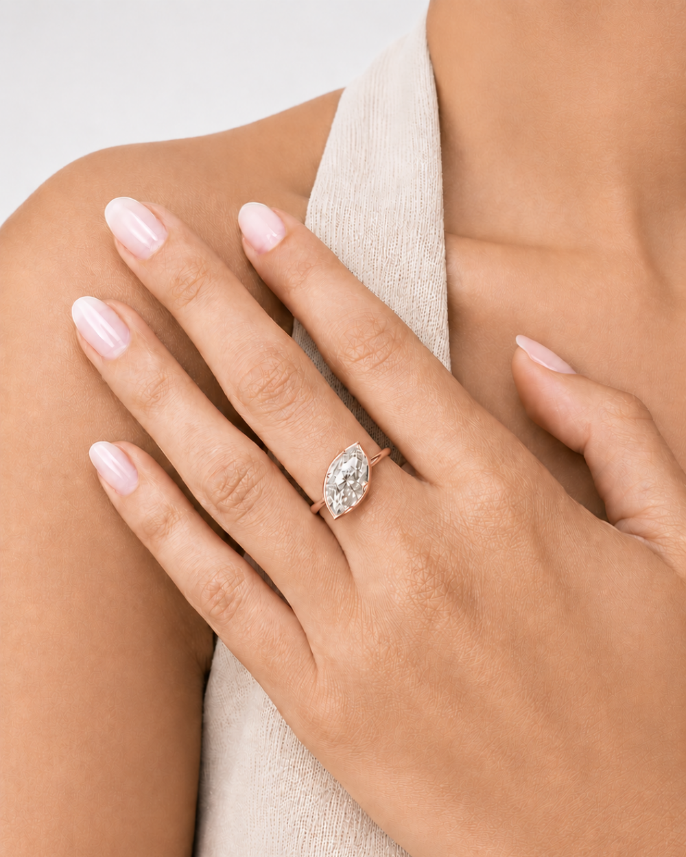 Bague TRACE Marquise